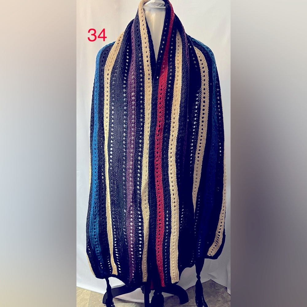 Shetland Wool Multiple Colored Wrap. - image 1